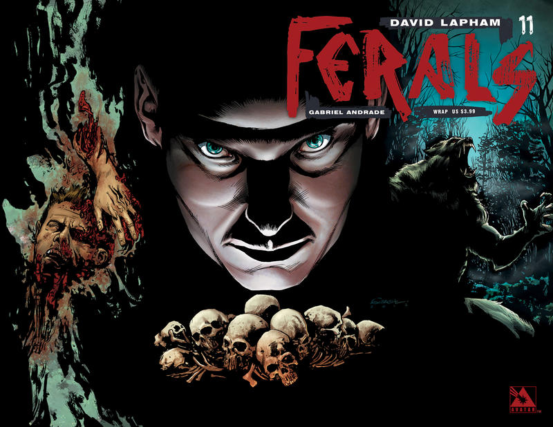 Cover for Ferals (Avatar Press, 2012 series) #11 [Wraparound Variant Cover by Gabriel Andrade]