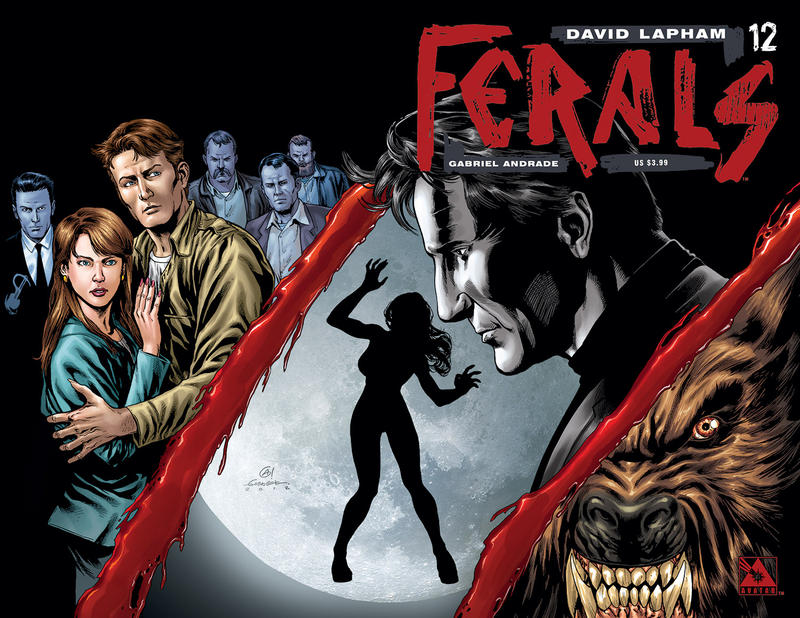 Cover for Ferals (Avatar Press, 2012 series) #12 [Wraparound Variant Cover by Gabriel Andrade]