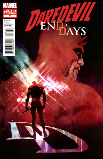 Cover for Daredevil: End of Days (Marvel, 2012 series) #8 [Variant Cover by Bill Sienkiewicz]