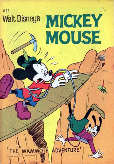 Cover for Walt Disney's Mickey Mouse (W. G. Publications; Wogan Publications, 1956 series) #92