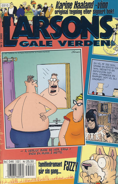 Cover for Larsons gale verden (Bladkompaniet / Schibsted, 1992 series) #2/2003