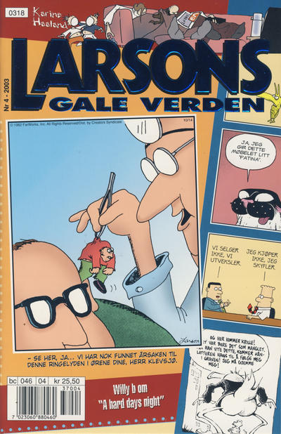 Cover for Larsons gale verden (Bladkompaniet / Schibsted, 1992 series) #4/2003