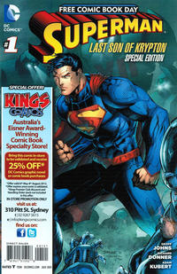 Cover Thumbnail for Superman: The Last Son of Krypton FCBD Special Edition (DC, 2013 series) #1 [Kings Comics, Sydney]