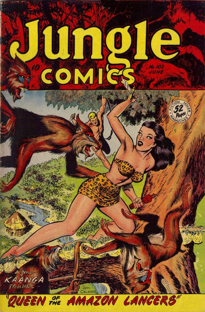 Cover for Jungle Comics (The American News Company, 1948 ? series) #102