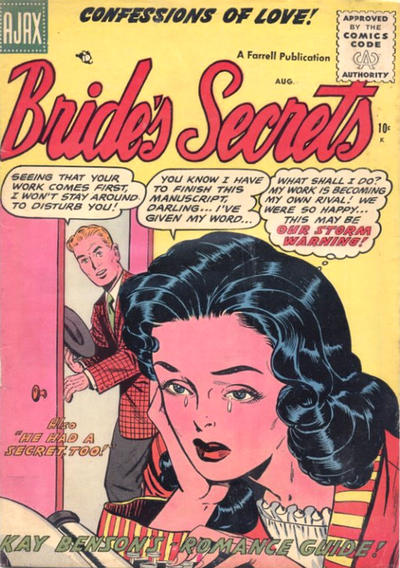 Cover for Bride's Secrets (Farrell, 1954 series) #13