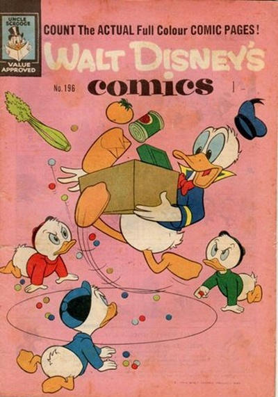 Cover for Walt Disney's Comics (W. G. Publications; Wogan Publications, 1946 series) #196