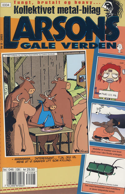 Cover for Larsons gale verden (Bladkompaniet / Schibsted, 1992 series) #8/2003