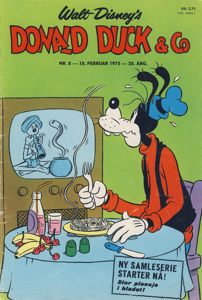 Cover for Donald Duck & Co (Hjemmet / Egmont, 1948 series) #8/1975