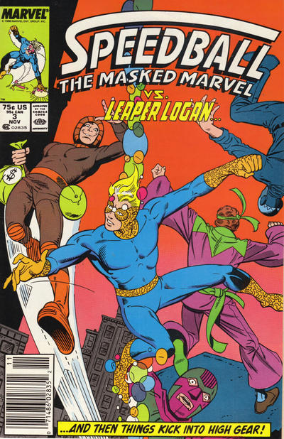 Cover for Speedball (Marvel, 1988 series) #3 [Newsstand]