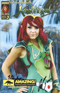Cover for Knightingail: The Legend Begins (Crucidel Productions, 2011 series) #3 [3D, Amazing Arizona Comic Con Jessica Nigri Photo-Cover]