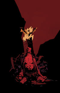Cover Thumbnail for Hellboy: The Fury (Dark Horse, 2011 series) #3 [57] [Virgin Art Variant by Mike Mignola]