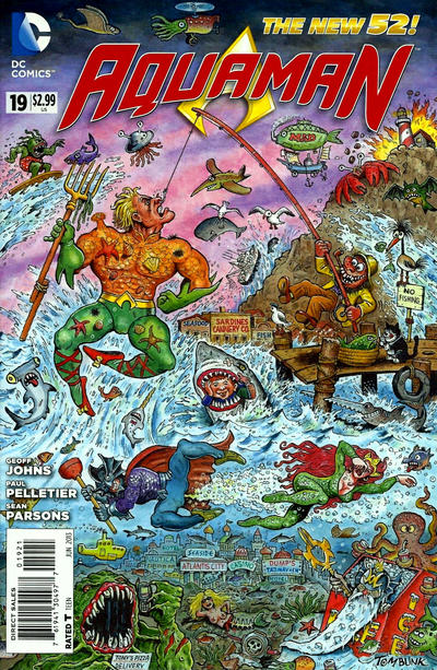 Cover for Aquaman (DC, 2011 series) #19 [MAD Magazine Cover]