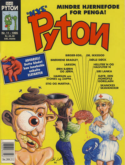 Cover for Pyton (Bladkompaniet / Schibsted, 1988 series) #11/1995