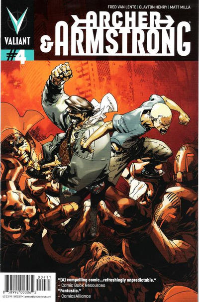 Cover for Archer and Armstrong (Valiant Entertainment, 2012 series) #4 [Cover A - Jason Pearson]