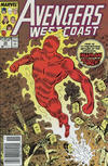 Cover for Avengers West Coast (Marvel, 1989 series) #50 [Newsstand]