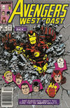 Cover for Avengers West Coast (Marvel, 1989 series) #51 [Newsstand]