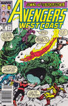 Cover for Avengers West Coast (Marvel, 1989 series) #54 [Newsstand]