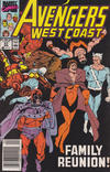 Cover for Avengers West Coast (Marvel, 1989 series) #57 [Newsstand]