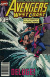 Cover for Avengers West Coast (Marvel, 1989 series) #59 [Newsstand]