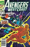 Cover for Avengers West Coast (Marvel, 1989 series) #64 [Newsstand]
