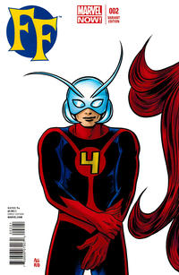 Cover Thumbnail for FF (Marvel, 2013 series) #2 [Ant Man Variant Cover by Michael Allred]