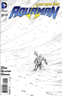 Cover for Aquaman (DC, 2011 series) #21 [Paul Pelletier Sketch Cover]