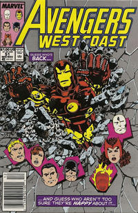 Cover for Avengers West Coast (Marvel, 1989 series) #51 [Newsstand]