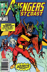 Cover Thumbnail for Avengers West Coast (Marvel, 1989 series) #52 [Newsstand]