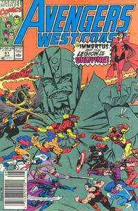 Cover Thumbnail for Avengers West Coast (Marvel, 1989 series) #61 [Newsstand]