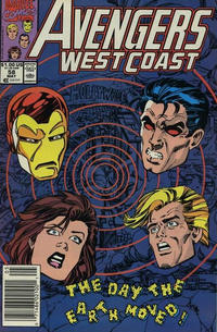 Cover Thumbnail for Avengers West Coast (Marvel, 1989 series) #58 [Newsstand]