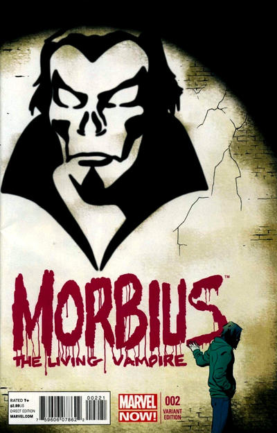 Cover for Morbius: The Living Vampire (Marvel, 2013 series) #2 [Variant Edition - Marcos Martin Cover]