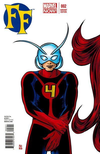 Cover for FF (Marvel, 2013 series) #2 [Ant Man Variant Cover by Michael Allred]