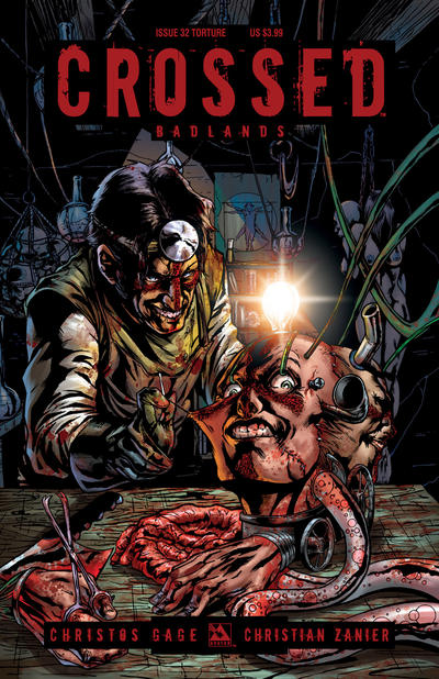 Cover for Crossed Badlands (Avatar Press, 2012 series) #32 [Torture Variant Cover by Miguel Ruiz]
