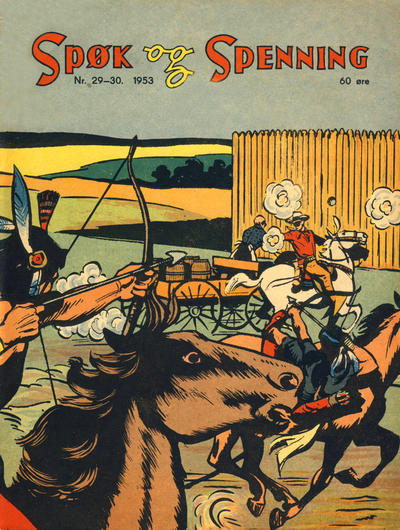 Cover for Spøk og Spenning (Oddvar Larsen; Odvar Lamer, 1950 series) #29-30/1953