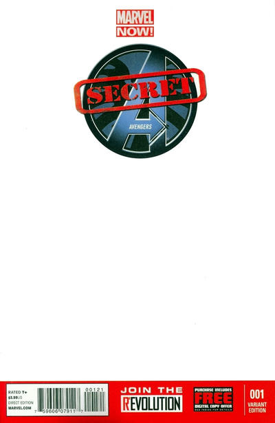 Cover for Secret Avengers (Marvel, 2013 series) #1 [Blank Cover]