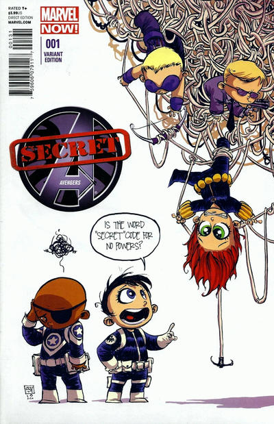 Cover for Secret Avengers (Marvel, 2013 series) #1 [Marvel Babies Variant by Skottie Young]