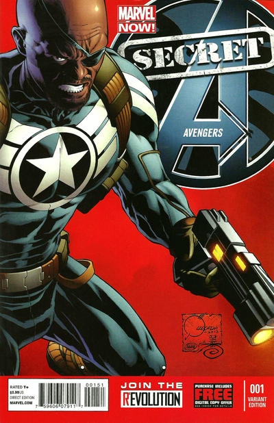 Cover for Secret Avengers (Marvel, 2013 series) #1 [Variant Cover by Joe Quesada]