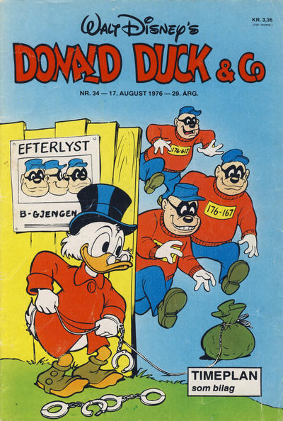 Cover for Donald Duck & Co (Hjemmet / Egmont, 1948 series) #34/1976