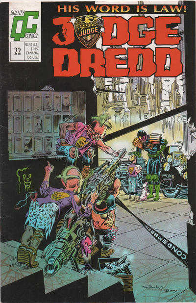 Cover for Judge Dredd (Fleetway/Quality, 1987 series) #22 [UK]