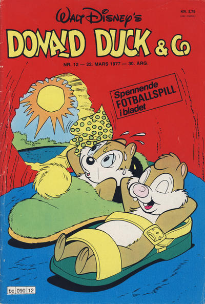 Cover for Donald Duck & Co (Hjemmet / Egmont, 1948 series) #12/1977