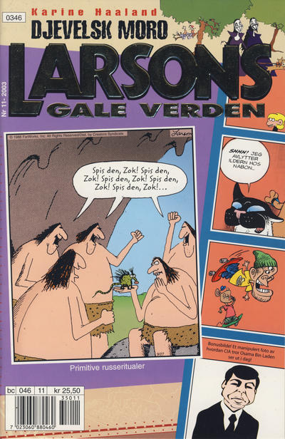 Cover for Larsons gale verden (Bladkompaniet / Schibsted, 1992 series) #11/2003