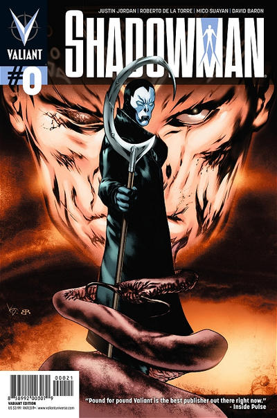 Cover for Shadowman (Valiant Entertainment, 2012 series) #0 [Cover B - Pullbox Edition - Khari Evans]