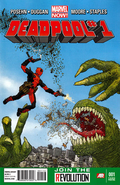 Cover for Deadpool (Marvel, 2013 series) #1 [3rd Printing]