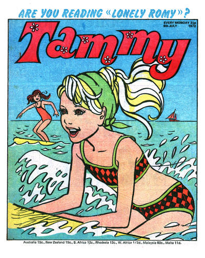 Cover for Tammy (IPC, 1971 series) #8 July 1972