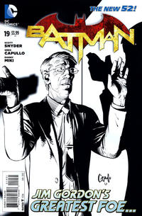 Cover for Batman (DC, 2011 series) #19 [Greg Capullo Black & White Wraparound Cover]