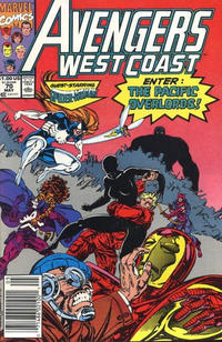 Cover for Avengers West Coast (Marvel, 1989 series) #70 [Newsstand]