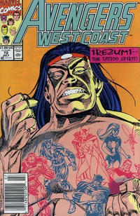 Cover Thumbnail for Avengers West Coast (Marvel, 1989 series) #72 [Newsstand]