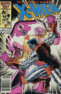 Cover for The Uncanny X-Men (Marvel, 1981 series) #209 [Newsstand]