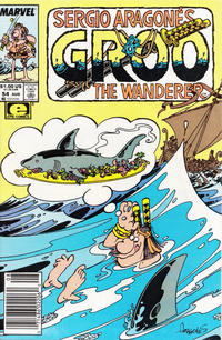 Cover Thumbnail for Sergio Aragonés Groo the Wanderer (Marvel, 1985 series) #54 [Newsstand]