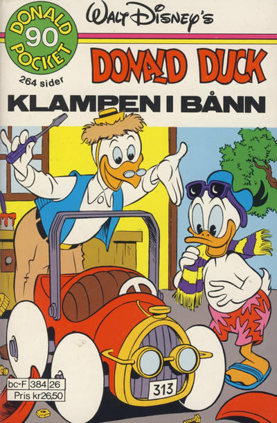 Cover for Donald Pocket (Hjemmet / Egmont, 1968 series) #90 - Donald Duck Klampen i bånn [Reutsendelse]
